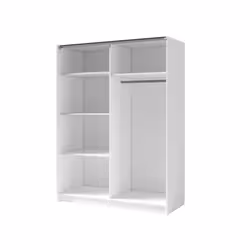 Meublorama MK-DALIA-D5-W10200_R20315-III10-B-*3C/124KG placard et armoire de chambre à coucher 4 étagères 2 portes(s) - Vue supplémentaire 2