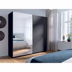 Meublorama DS-MK-ARSALA11-III-GRAPHITE*5C/157KG placard et armoire de chambre à coucher 4 étagères 2 portes(s) - Vue supplémentaire 3
