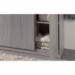 Meublorama RU-RAY-6310-5*2C/82,7KG placard et armoire de chambre à coucher 4 étagères 3 portes(s) - Vue supplémentaire 4