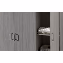 Meublorama RU-RAY-6310-5*2C/82,7KG placard et armoire de chambre à coucher 4 étagères 3 portes(s) - Vue supplémentaire 5