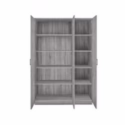 Meublorama RU-RAY-6410-5*2C/78,2KG placard et armoire de chambre à coucher 8 étagères 3 portes(s) - Vue supplémentaire 3