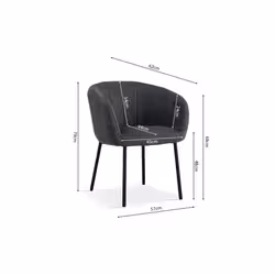 Meublorama RU-SEVILLA-9455-8*1C/9,1KG fauteuil - Vue supplémentaire 2