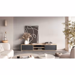Meublorama HA-FRIDA-24DJMT40*2C/36KG Support TV et centre de divertissement - Vue supplémentaire 3