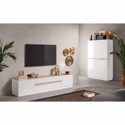 Meublorama MI-FANTASY-209010-02K*1C/42KG Support TV et centre de divertissement 2 tiroir(s) - Vue supplémentaire 2