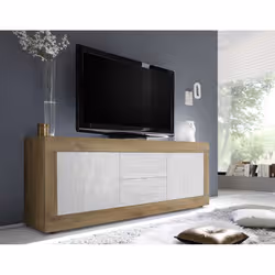 Meublorama MI-BASIC-203915-09BN*2C/59KG Support TV et centre de divertissement 2 tiroir(s) - Vue supplémentaire 2