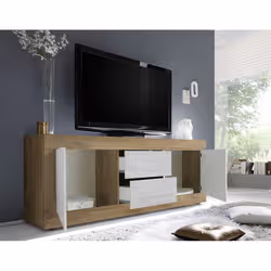 Meublorama MI-BASIC-203915-09BN*2C/59KG Support TV et centre de divertissement 2 tiroir(s) - Vue supplémentaire 3