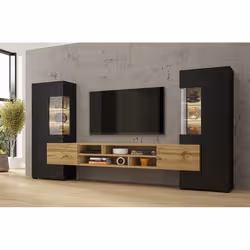 Meublorama DS-HA-COBY-24WNMB10*3C/116KG Support TV et centre de divertissement 6 étagères - Vue supplémentaire 6
