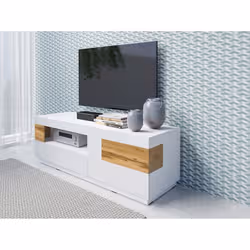 Meublorama HA-SILKE-247JGY41*2C/52KG Support TV et centre de divertissement 2 tiroir(s) - Vue supplémentaire 5