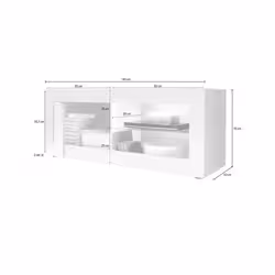 Meublorama MI-BASIC-209015-01P*1C/30KG Support TV et centre de divertissement 1 étagères - Vue supplémentaire 5