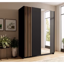 Meublorama MK-BAYADERO-BD-U12001_R20315-10III-B*3C/124KG placard et armoire de chambre à coucher 4 étagères 2 portes(s) - Vue supplémentaire 4