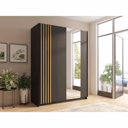 Meublorama MK-BAYADERO-BD-U12001_R20315-12III-B*3C/156KG placard et armoire de chambre à coucher 4 étagères 2 portes(s) - Vue supplémentaire 2