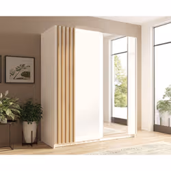 Meublorama MK-BAYADERO-BD-W10200_R20315-12III-B*3C/124KG placard et armoire de chambre à coucher 4 étagères 2 portes(s) - Vue supplémentaire 2