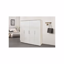 Meublorama RU-MIKE-6720-1*3C/101KG placard et armoire de chambre à coucher 7 étagères 4 portes(s) - Vue supplémentaire 2