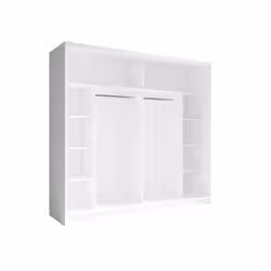 Meublorama MK-FINO-F1-W10200_W10200-12-B*7C/223KG placard et armoire de chambre à coucher 8 étagères 2 portes(s) - Vue supplémentaire 2