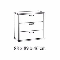 Meublorama NT-NANI-NANKO+OKO*3C/89KG Commode - Vue supplémentaire 3