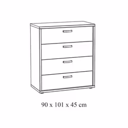 Meublorama NT-CLARA-CLAKO-*2C/62KG Commode - Vue supplémentaire 4