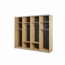 Meublorama NT-CLARA-CLAS25*6C/241KG placard et armoire de chambre à coucher 8 étagères 2 portes(s) - Vue supplémentaire 3