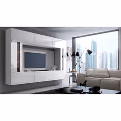 Meublorama FH-C28-28-HG-W-2-1A+4-KLIPEX-RGB*9C/117KG Armoire de rangement de salle à manger - Vue supplémentaire 2