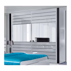Meublorama DS-MK-LINN-BLANC-10-*7C/226KG placard et armoire de chambre à coucher 8 étagères 2 portes(s) - Vue supplémentaire 2