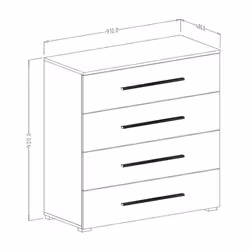Meublorama HA-BETA-22MW1627*1C/42KG Commode - Vue supplémentaire 4