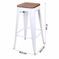 Meublorama FD-53854*1C/4KG Tabouret de bar - Vue supplémentaire 2