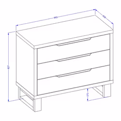 Meublorama HA-HALLE-24N0NG27*2C/55KG Commode - Vue supplémentaire 4