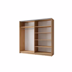 Meublorama MK-ARSALA-A3-R20315/R20315-III-11-B*5C/179KG placard et armoire de chambre à coucher 4 étagères 2 portes(s) - Vue supplémentaire 2