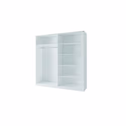 Meublorama MK-ARSALA-A3-W10200/W10200-III-10-B*5C/149KG placard et armoire de chambre à coucher 4 étagères 2 portes(s) - Vue supplémentaire 2
