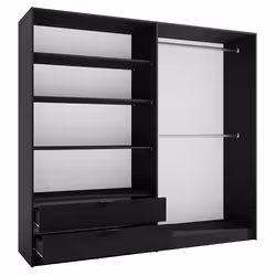 Meublorama MK-ULM-UL-U12007/R20315-12-B*5C/166KG placard et armoire de chambre à coucher 3 étagères 4 portes(s) - Vue supplémentaire 3