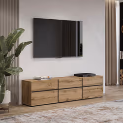 Meublorama HA-CROSS-24N6MY41*1C/48KG Support TV et centre de divertissement 3 tiroir(s) - Vue supplémentaire 2