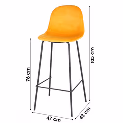 Meublorama FD-151346*1C/20KG Tabouret de bar - Vue supplémentaire 3