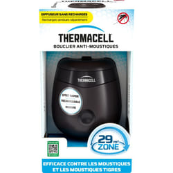 Thermacell - Appareil Anti Moustiques & Moustiques Tigres - Bouclier 29m² - Rechargeable - Inodore THE55NOIR