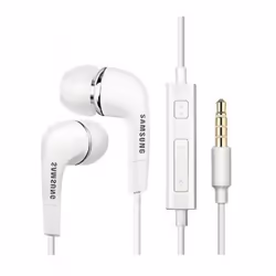 Samsung EHS64AVFWE - Écouteur Intra Auriculaire - Prise Jack 3.5 - Telecommande - Blanc (En Vrac)