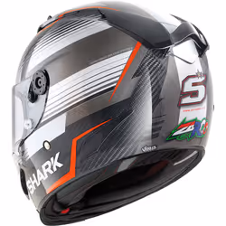 Shark Race-R Pro Carbon Replica Zarco Malaysian GP Casque, gris-blanc, taille XS pour Hommes