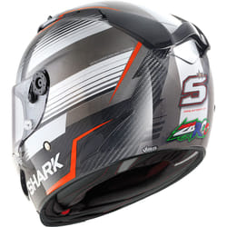 Shark Race-R Pro Carbon Replica Zarco Malaysian GP Casque, gris-blanc, taille XS pour Hommes