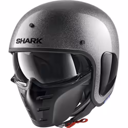 Shark S-Drak Glitter Casque jet, argent, taille XS pour Hommes