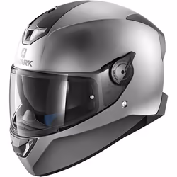 Shark Skwal 2 Blank Mat Casque LED, argent, taille S pour Hommes