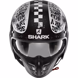 Shark S-Drak 2 Tripp In Casque jet, noir-blanc, taille XS pour Hommes
