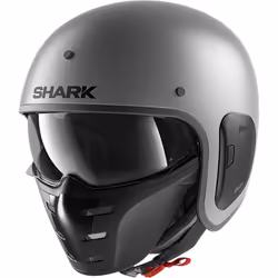 Shark S-Drak 2 Blank Casque Jet, gris, taille XS pour Hommes