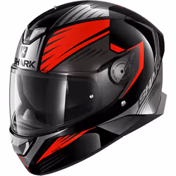 Shark Skwal 2 Hallder Casque, noir-rouge, taille XS pour Hommes