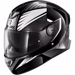 Shark Skwal 2 Hallder Casque, noir-blanc, taille S pour Hommes