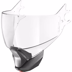 Shark Evojet Ensemble de rideau de menton de visière, gris-argent-transparent pour Hommes