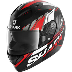 Shark Ridill Phaz Casque, noir-blanc-rouge, taille L pour Hommes