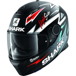 Shark Spartan Adrian Parassol Mat Casque, noir-rouge-argent, taille XS pour Hommes