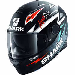 Shark Spartan Adrian Parassol Mat Casque, noir-rouge-argent, taille XS pour Hommes