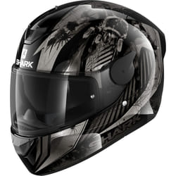 Shark D-SKWAL 2 Atraxx Casque, noir-argent, taille XS pour Hommes