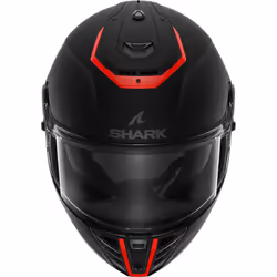 Shark Spartan RS Blank Casque, noir-rouge, taille M pour Hommes