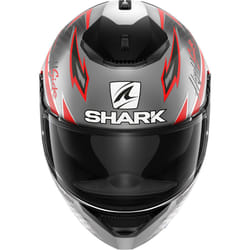 Shark Spartan Adrian Parassol Mat Casque, noir-gris-rouge, taille XS pour Hommes