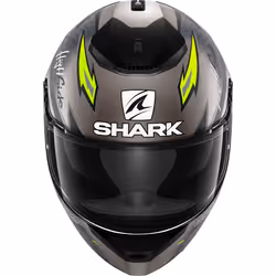 Shark Spartan Adrian Parassol Mat Casque, noir-gris-vert, taille S pour Hommes