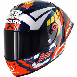 Shark Race-R Pro GP Replica Zarco Signature Casque, blanc-rouge-bleu, taille XS pour Hommes